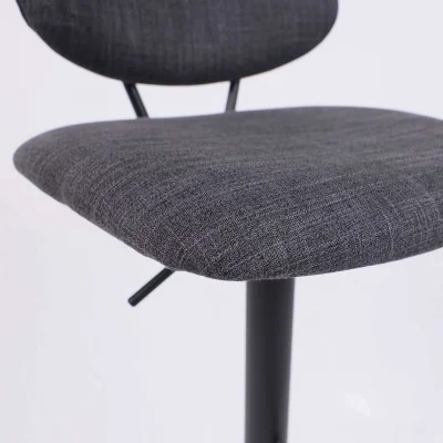 Стул барный JESSY, темно-серая ткань/черный_6