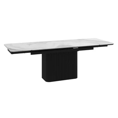 Стол VELVET-160, раздвижной 160(240)*90, MILKY WAY PREMIUM CER/Черный_2