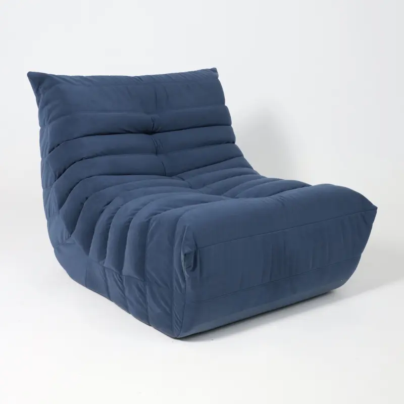 Бескаркасное кресло Француз BeanBag 90*45 / микровелюр, Джинс_preview_8