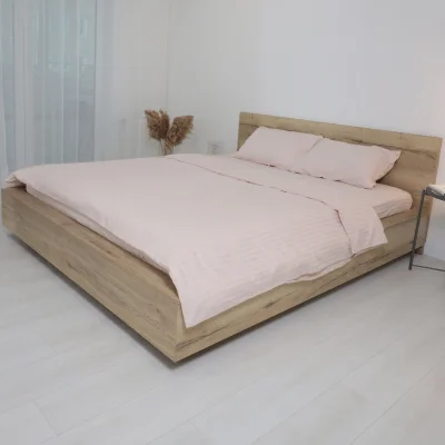 Простыня 200*220см Топлёное молоко, премиум  сатин-страйп_14