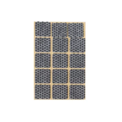 Подкладка самоприлипающая фетровая прорезиненная 30 х 30мм (1упак.=15шт), серая, Folmag фотография