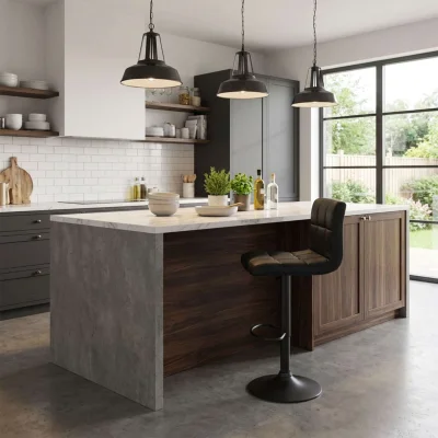 Стул барный LOGOS, экокожа, черный/черный_2