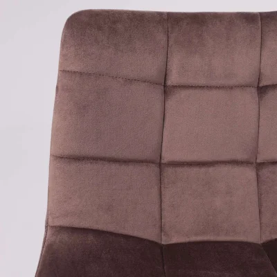 Стул барный MIA, коричневый велюр HLR49/черный_7