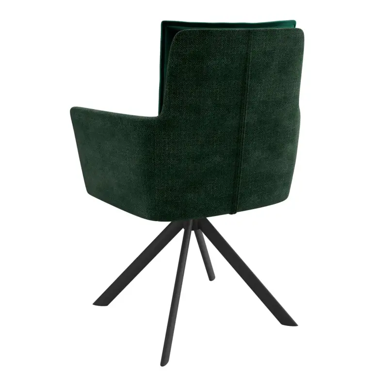 Стул POSH-R 360, g14 DARK GREEN шенилл lux - d13 DARK GREEN LUX\черный_preview_2