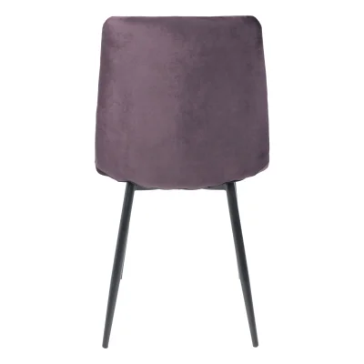 Стул GILL, сливовый велюр/черный_4