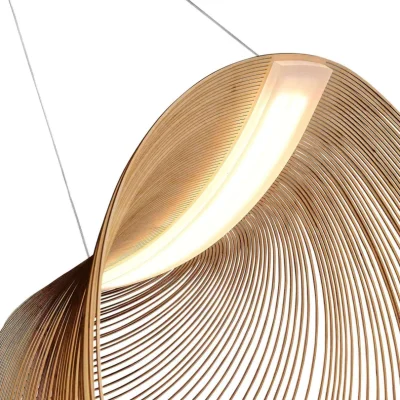 Светильник подвесной ST-Luce Белый/Древесный LED 1*32W 4000K FOSSIL_5