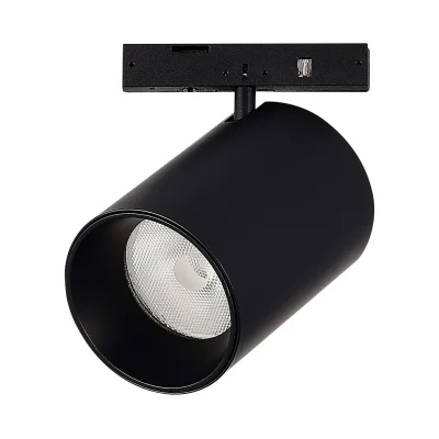 Магнитный трековый светильник Черный LED 1*9W 3000K 500Lm Ra>90 36° IP20 D45xH63 24V SUPER5_5
