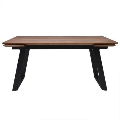 Стол САНГАЙ раздвижной, 160(220)*80*80, дуб мореный/ черный (ПрР-7 DSW (02) ТрН/Р-80)_11