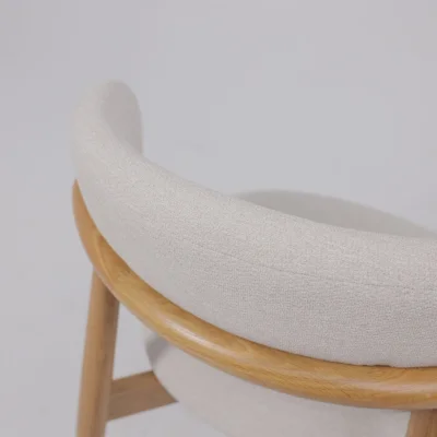 Стул ДЭВИД, бежевый фактурный велюр Danco 100/дуб_17