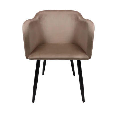 Кресло ORLY, бежевый велюр HLR08/черный_2