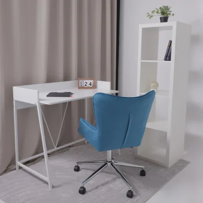 Кресло поворотное BELLA chrome, Seven 115, велюр/темно-голубой_9