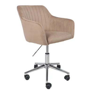 Кресло SARK, поворотный, капучино велюр HCJ-11/хром фотография