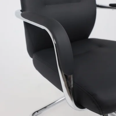 Стул VELLA, черная экокожа/хромированный металл_7