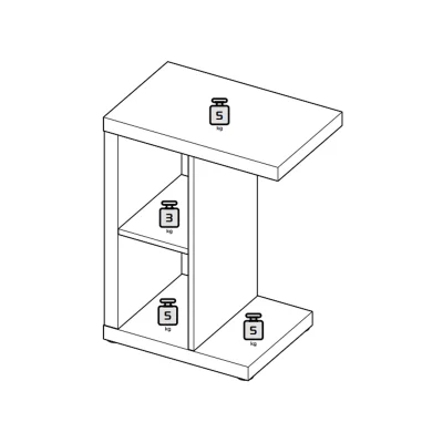 Стол приставной ЭНКЕЛЬ Т,  47х60х30см, белый_8