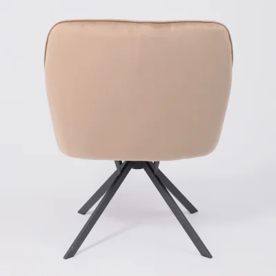 Кресло VIRGINIA, поворотное, велюр, капучино HCJ-11/черный_9