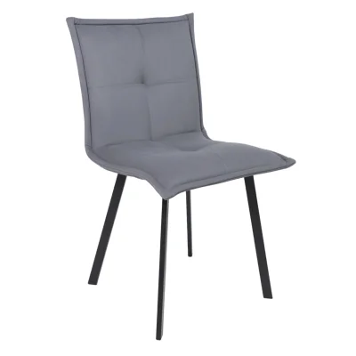 Кресло РУБИК U, Velutto 32 серый велюр/черный фотография