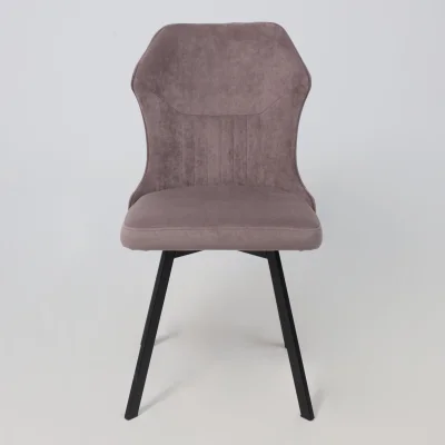 Кресло поворотное КАВРУС U-R, Nessi Dove 05, серо-коричневый велюр/черный_5