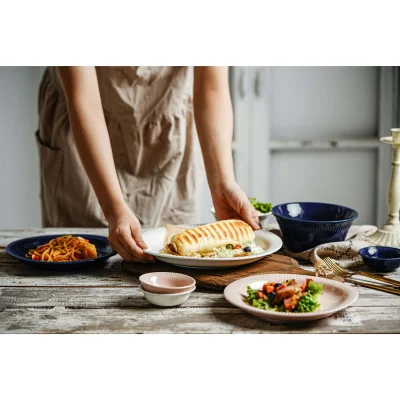 Блюдо овальное MULIN, керамика, белый, d30,5*17*2,8см_3