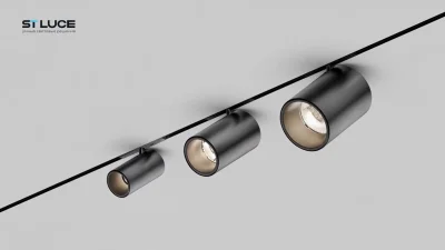 Магнитный трековый светильник Черный LED 1*5W 3000K 340Lm Ra>90 36° IP20 D35xH58 24V SUPER5_6