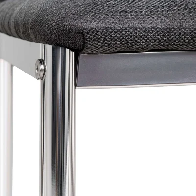 Стул SKY, темно-серая ткань Seattle 007/хром_6