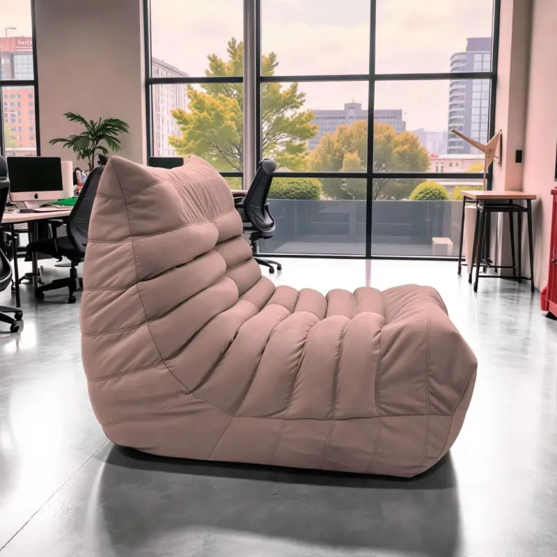 Бескаркасное кресло Француз BeanBag 90*45 / микровелюр, Фламинго_preview_2