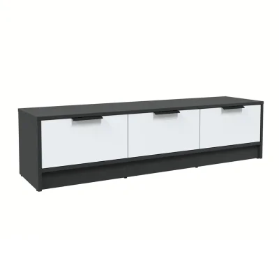 Тумба(ТВ) КОНЦЕПТ КТ-ТВ3-35, к.Антрацит/ф.Белый  (В348хШ1360хГ355мм) фотография