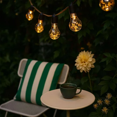 Светодиодная гирлянда AKS тип 2 ( Лампочки 10LED, 1.65м, 2АА )_8