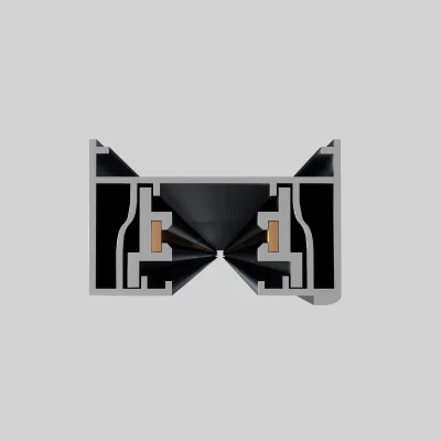 Шинопровод однофазный накладной  ST-Luce Черный Длина 2 000мм BASE_6