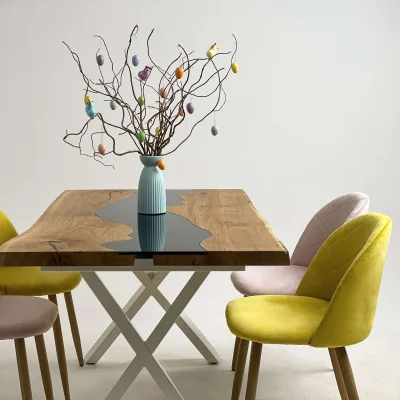 Стул HONNOR, пыльная роза велюр HLR-25/дуб_6