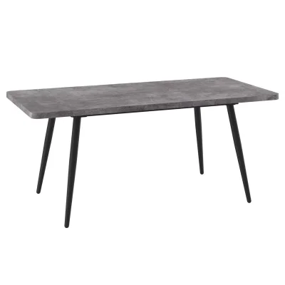 Стол BORG RADIAL-140, раздвижной 140(180)х85, Дымчатая керамика/Чёрный_2