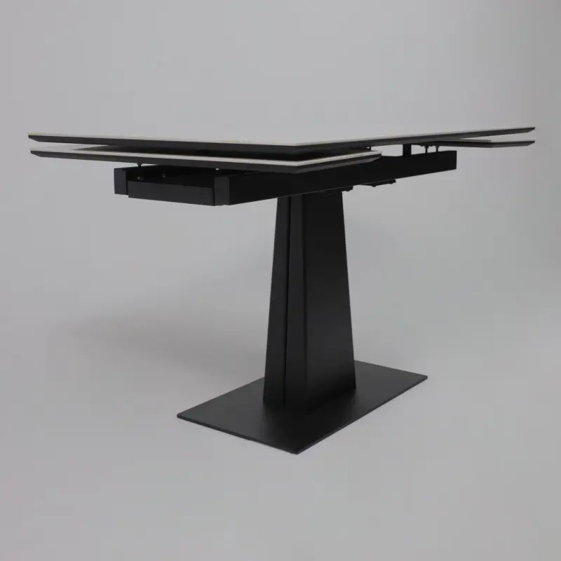 Стол AV 2119, МДФ+керамика, раздвижной 1200 (1800)*800 белый, глянцевый CARLA LARKIN /черный_preview_9