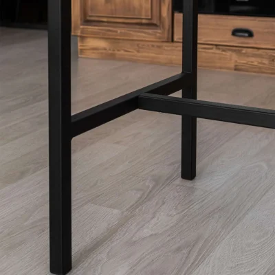 Стол барный для кухни Лофт LT-95 черный/ черный муар_6