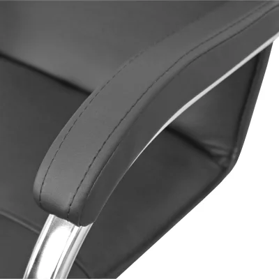 Кресло SAMBA AKS-2 Pegasso черный, мягкие подлокотники_5