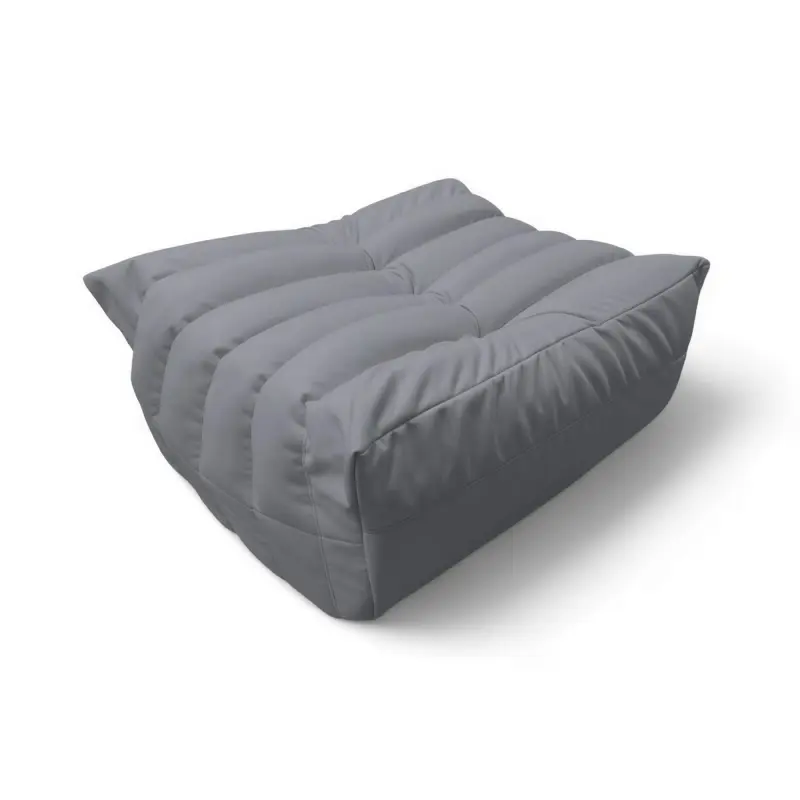 Бескаркасное кресло-пуф Француз BeanBag 90*35 / микровелюр, Сталь фотография