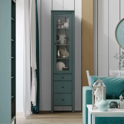 Шкаф с витриной САГА 50 МОРУ, темно-бирюзовый (2.08.16.240.6 RU)_7