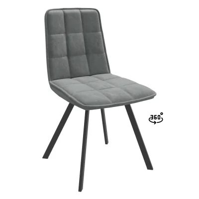 Стул ROM D-R 360, k10 Антрацит замша LUX/черный фотография