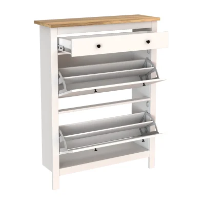 Прихожая Сага, ясень + белый. Комплект №2_13