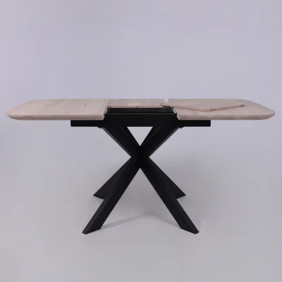 Стол ВЕЙВ раздвижной, 120(160)*80*75, дуб беленый/черный (ПрР-3 DSW (02) КСЕ/Р-80)_29