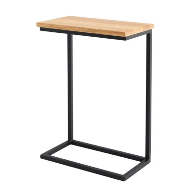 Стол журнальный GOOSE ND, дуб натуральный/черный фотография