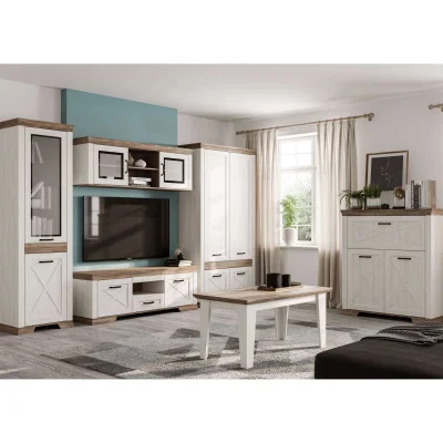 Н.м. "MARSELLE" стол журнальный LAW/120, Ясень снежный/Дуб сонома темный_2