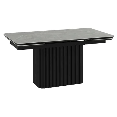 Стол VELVET-160, раздвижной 160(240)*90, NEW ARMANI GRAY ST CER/Черный фотография