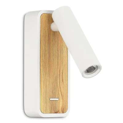 Светильник настенный ST-Luce Белый, Светлое дерево/Белый LED 1*3W 3000K Настенные светильники_2