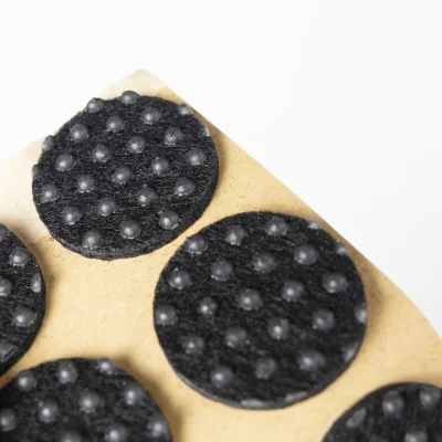 Подкладка самоприлипающая фетровая прорезиненная d25мм (1упак.=18шт), черная, Folmag_3