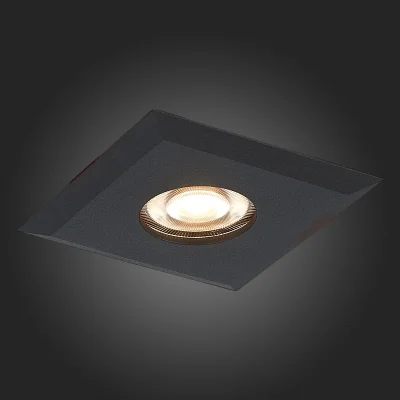 Св-к встр. Черный GU10 1*50W  L94xW94xH25 220V Без ламп Встраиваемые светильники_8