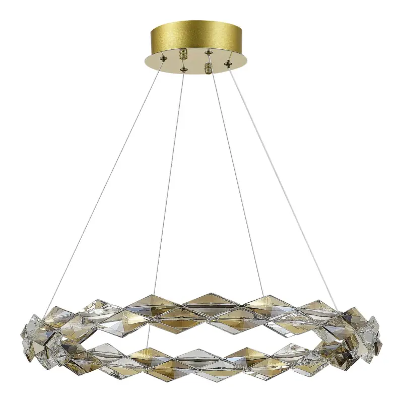 Люстра подвесная ST-Luce Золотистый/Прозрачный,Янтарный LED 1*30W 3000K DIAMANTA_preview_2