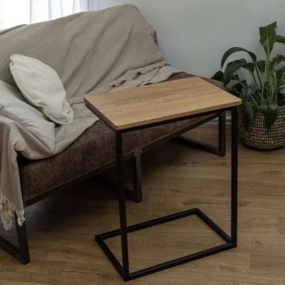 Стол журнальный HAWK ND, дуб натуральный/черный_3