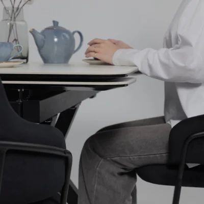 Стол РЕЙН NEW,керамика 0 кат. 1200(1840)*800, Камень белый Greys White/Черный матовый_3