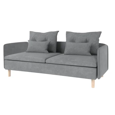 Модуль трехместный Линту + подлокотник Линту + подлокотник Линту серый фотография