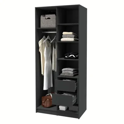 Шкаф КОНЦЕПТ КТ-Ш2, к.Белый/ф.Бетон  (В2128хШ918хГ547мм)_3