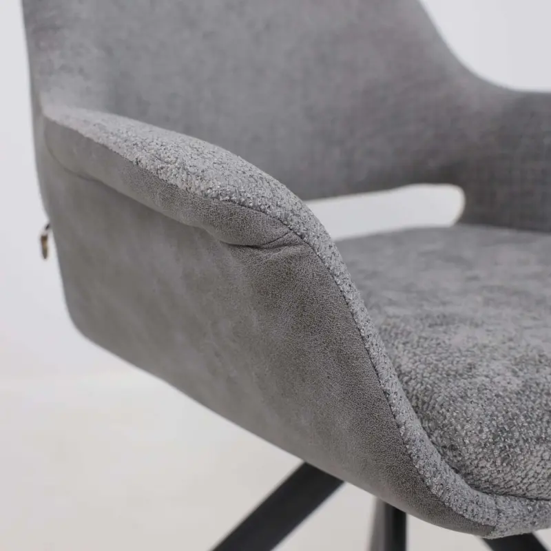 Стул OFFY-R 360, g22 GRAPHITE шенилл LUX - Graphite замша LUX\черный_preview_9